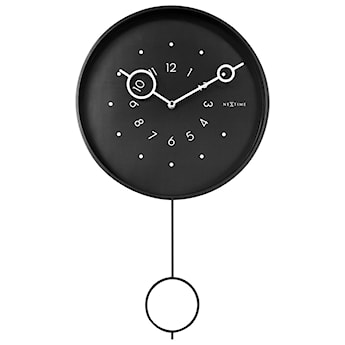 Zegar ścienny Loop 35 cm czarny