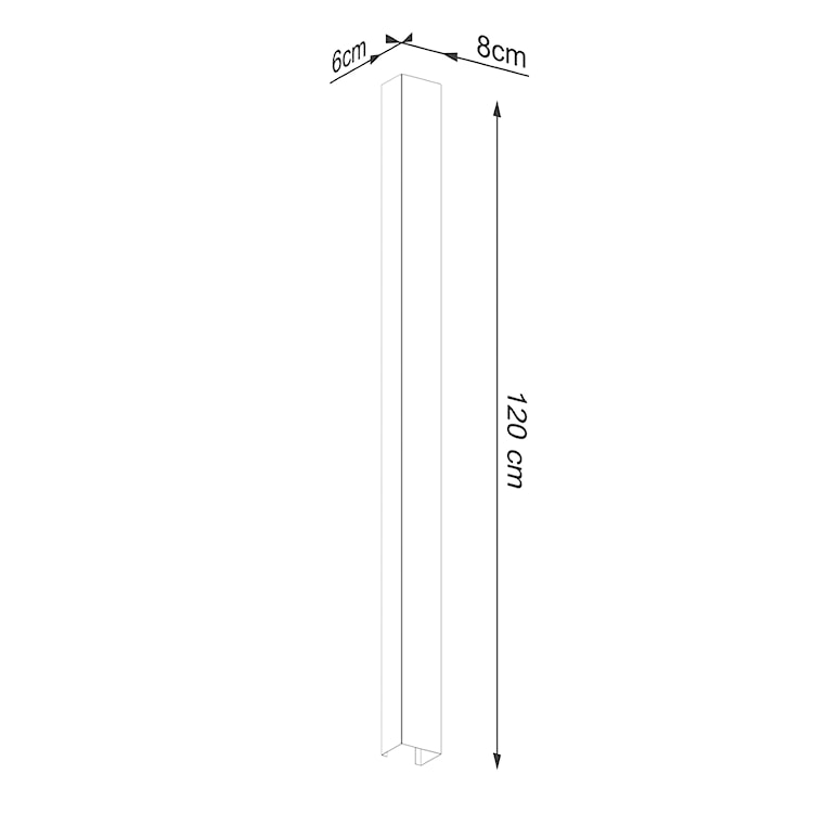 Kinkiet Freya 120 cm biały  - zdjęcie 7