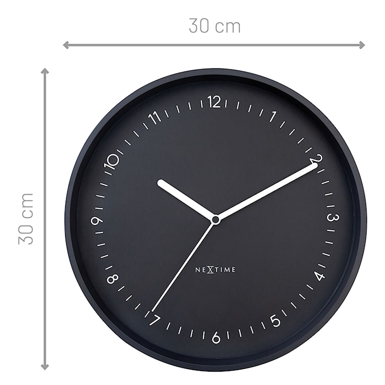 Zegar ścienny Berlin 30 cm czarny  - zdjęcie 9