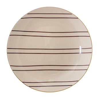 Talerz Bloomingville Folki z kamionki średnica 20 cm