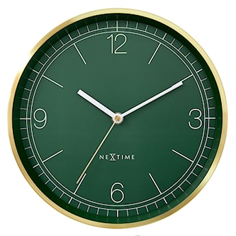 Zegar ścienny Bolero 25 cm zielono-złoty