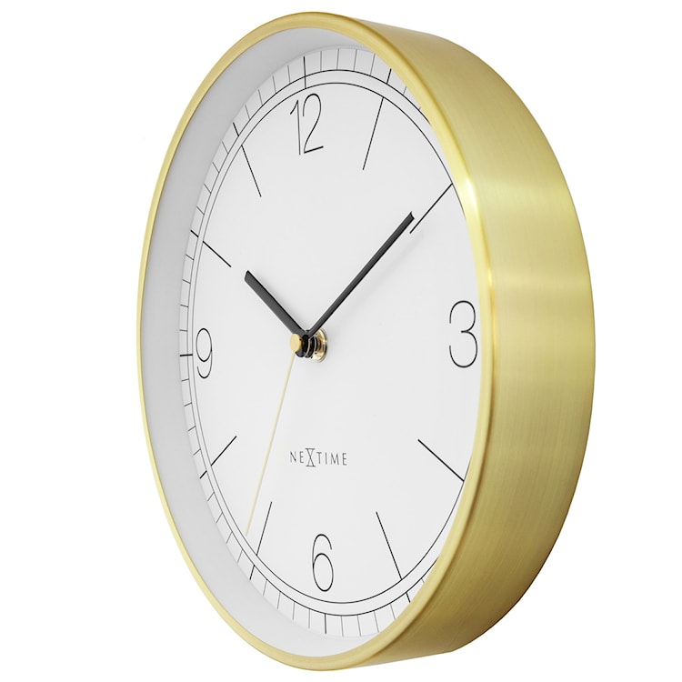 Zegar ścienny Bolero 25 cm biało-złoty  - zdjęcie 4