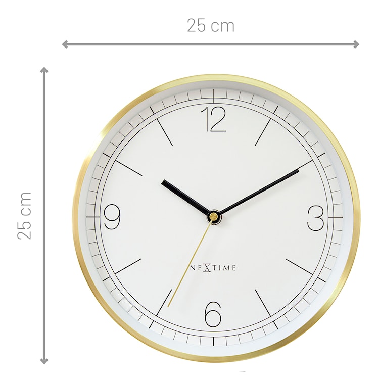 Zegar ścienny Bolero 25 cm biało-złoty  - zdjęcie 8