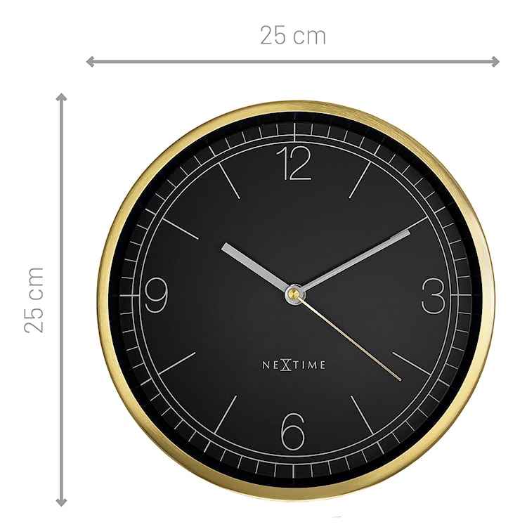 Zegar ścienny Bolero 25 cm czarno-złoty  - zdjęcie 7