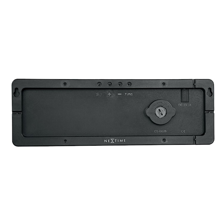 Zegar ścienny Super Digi 39x13 cm czarny  - zdjęcie 9