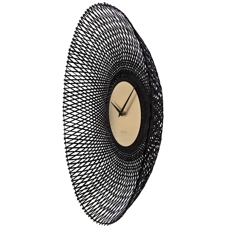 Zegar ścienny Bamboo 60 cm czarny  - zdjęcie 4