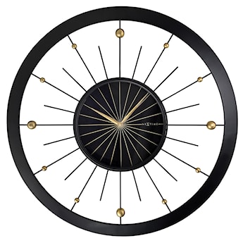 Zegar ścienny Orbit 90 cm czarno-złoty