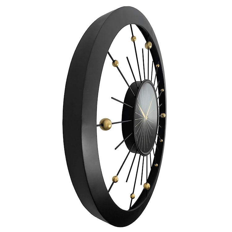 Zegar ścienny Orbit 90 cm czarno-złoty  - zdjęcie 3