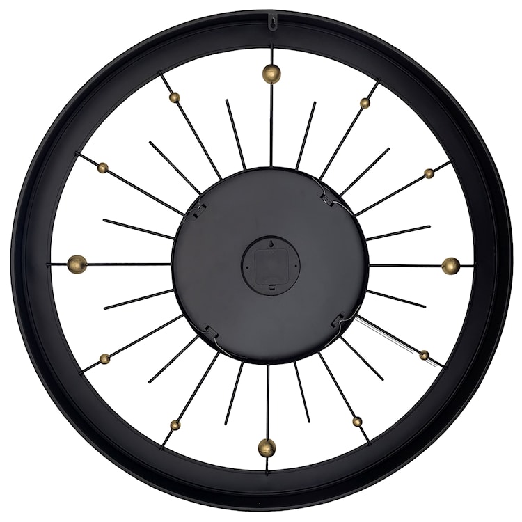 Zegar ścienny Orbit 90 cm czarno-złoty  - zdjęcie 8