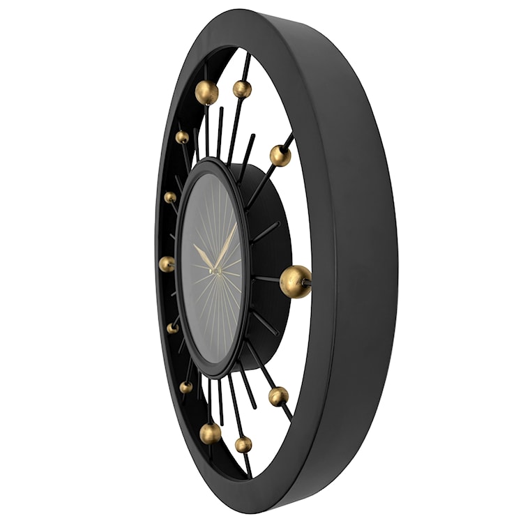 Zegar ścienny Orbit 60 cm czarno-złoty  - zdjęcie 4