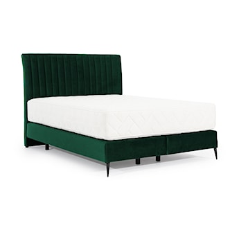 Łóżko kontynentalne 160x200 cm Cartelle zielone