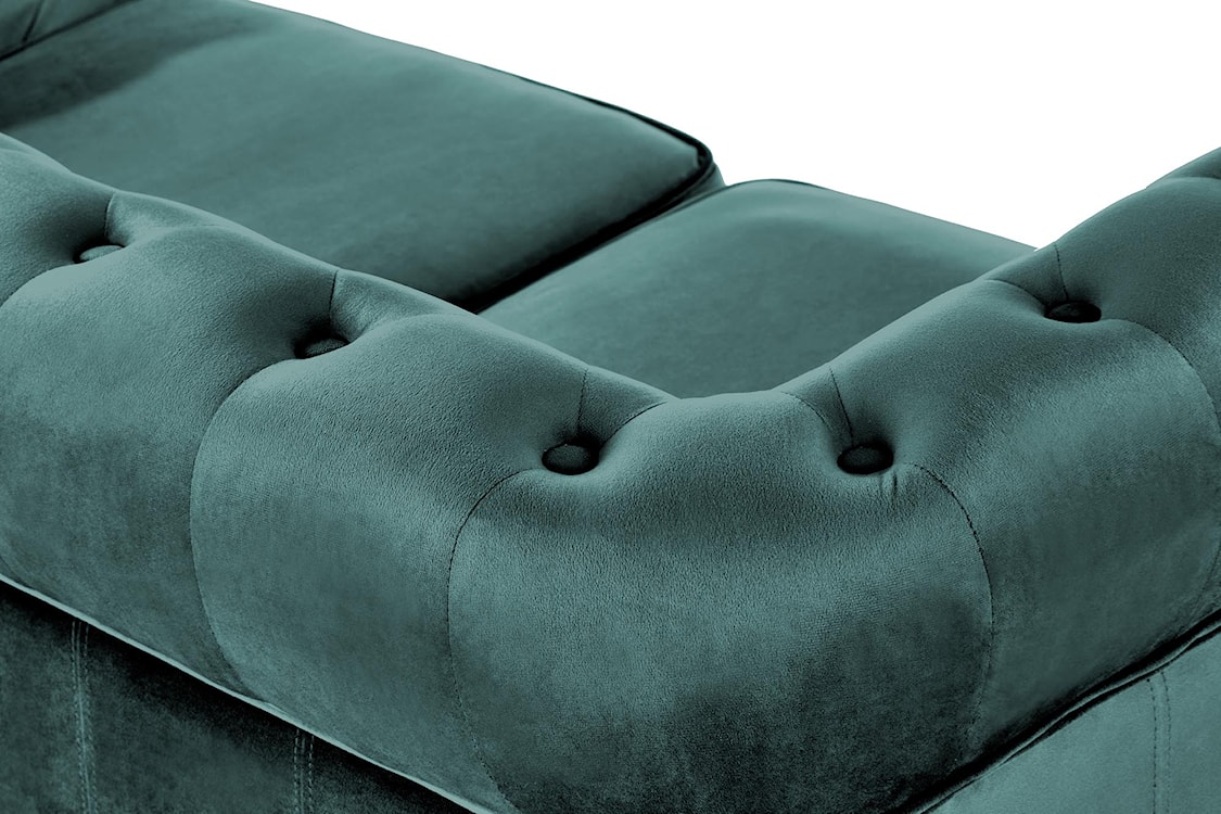 Sofa pikowana Visaus velvet zielony  - zdjęcie 7