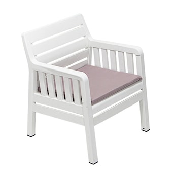 Fotel ogrodowy Scrally z tworzywa sztucznego biały