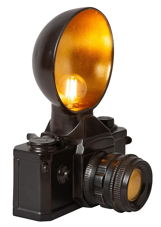 Lampa stołowa Camera czarna  - zdjęcie 3