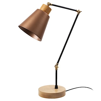 Lampka na biurko Jaspara średnica 14 cm miedziana