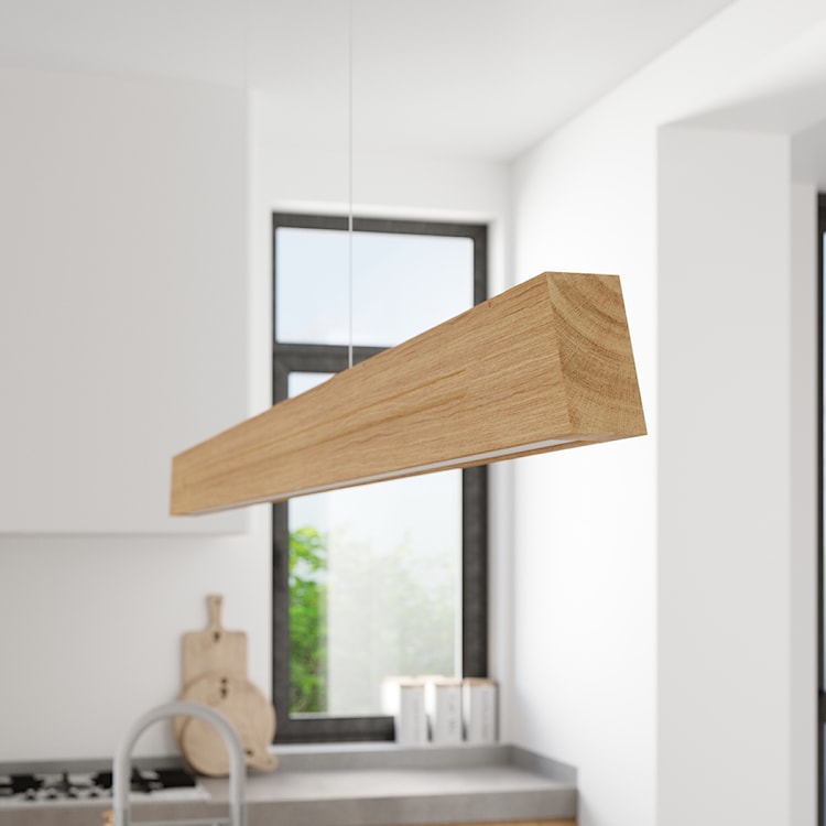 Lampa wisząca Skog LED 120 cm dąb 4000K  - zdjęcie 4