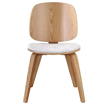 Krzesło drewniane Aluptor beżowy velvet/sklejka