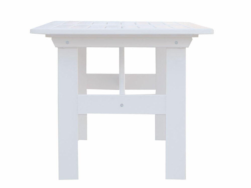 Zestaw mebli ogrodowych Wrotilm drewno sosnowe stół z 4 krzesłami biały  - zdjęcie 3