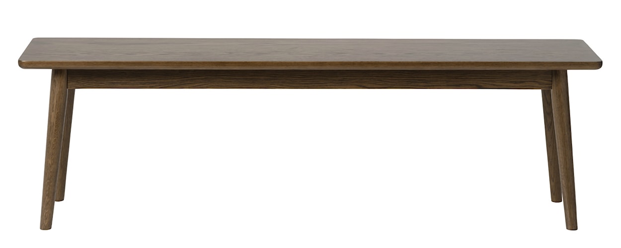Ławka drewniana Visimmy 150 cm przyciemniony dąb  - zdjęcie 5