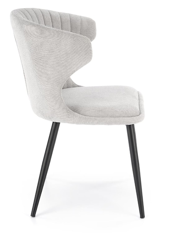 Krzesło tapicerowane Meterp szare  - zdjęcie 2
