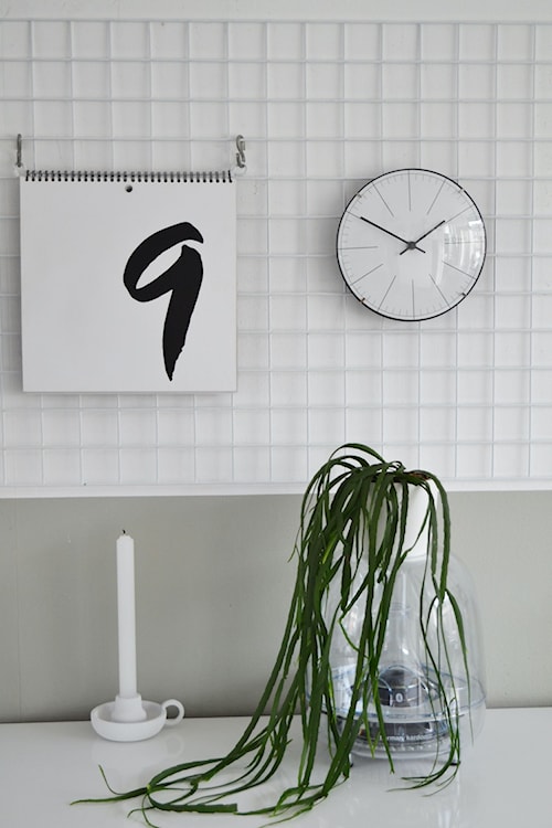 Zegar ścienny Big Stripe 20 cm biało-czarny  - zdjęcie 2