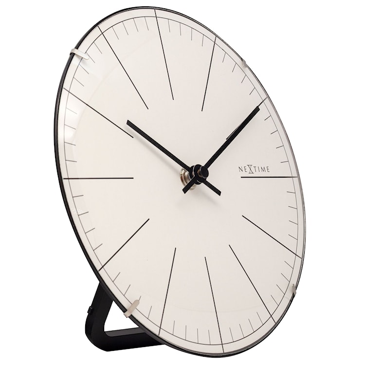 Zegar ścienny Big Stripe 20 cm biało-czarny  - zdjęcie 5