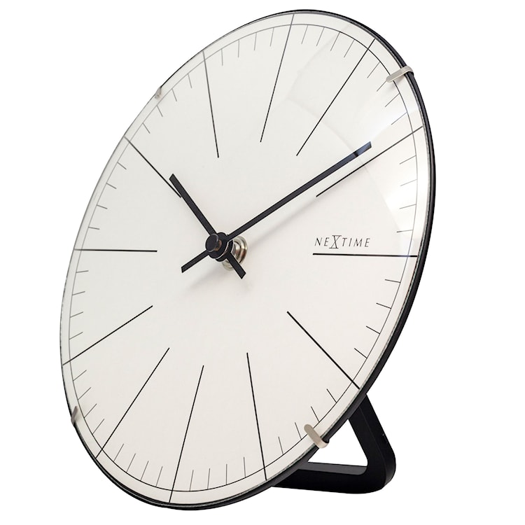 Zegar ścienny Big Stripe 20 cm biało-czarny  - zdjęcie 6