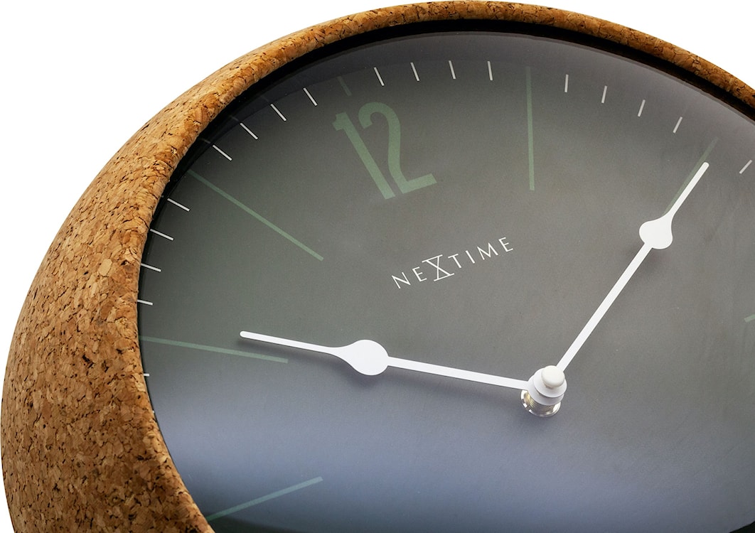 Zegar ścienny Cork 30 cm zielono-brązowy  - zdjęcie 7