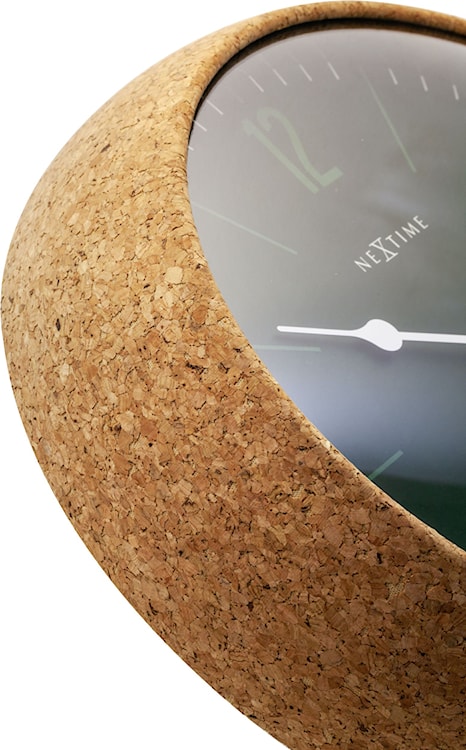 Zegar ścienny Cork 30 cm zielono-brązowy  - zdjęcie 8
