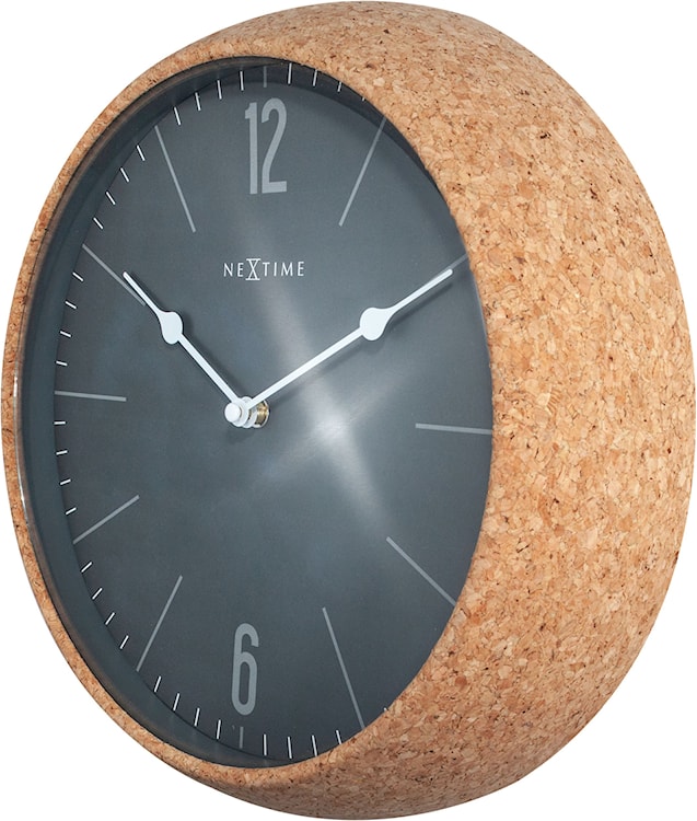 Zegar ścienny Cork 30 cm czarno-brązowy  - zdjęcie 7