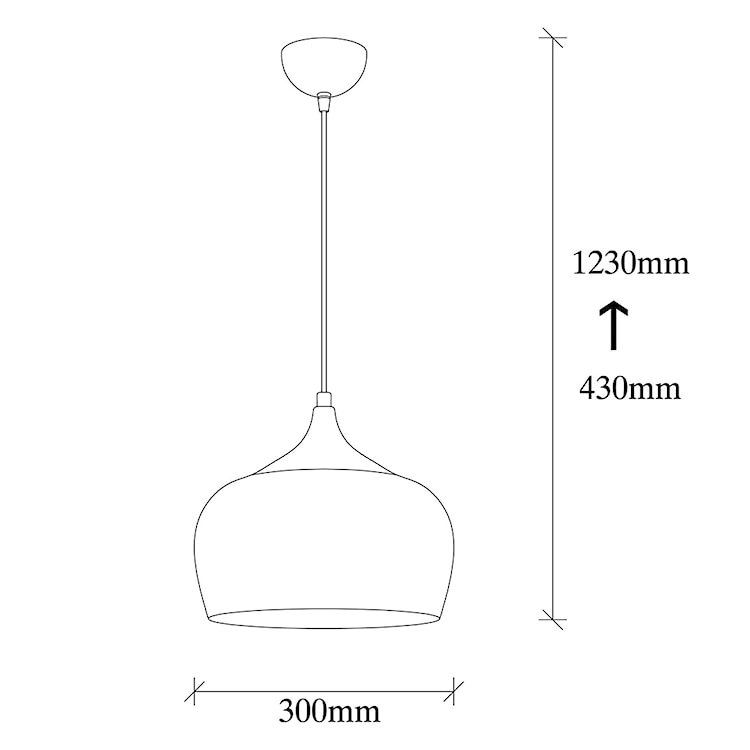 Lampa wisząca Hortensis o średnicy 30 cm  - zdjęcie 5