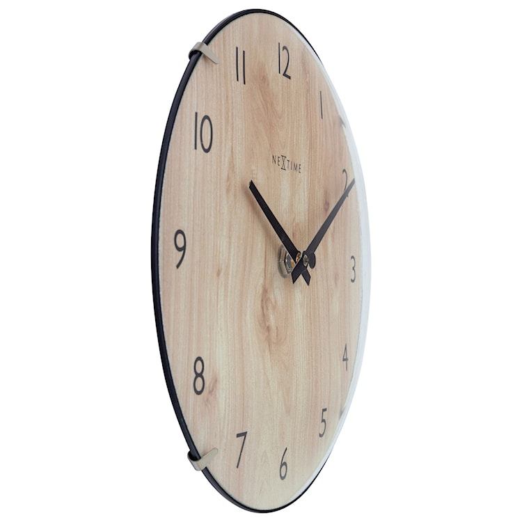 Zegar ścienny Edge Wood 20 cm jasnobrązowy  - zdjęcie 5