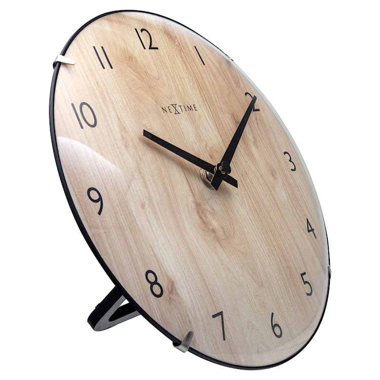 Zegar ścienny Edge Wood 20 cm jasnobrązowy  - zdjęcie 7