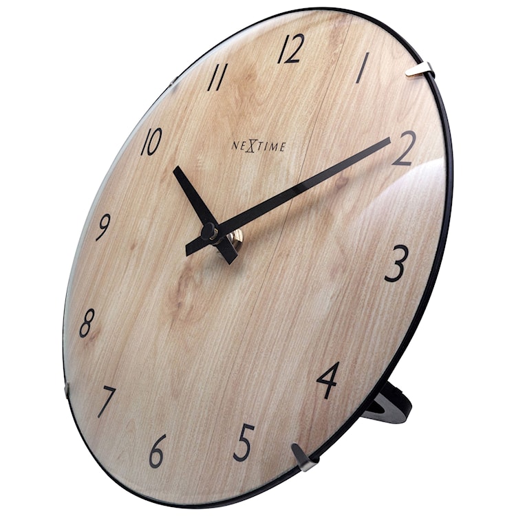 Zegar ścienny Edge Wood 20 cm jasnobrązowy  - zdjęcie 8