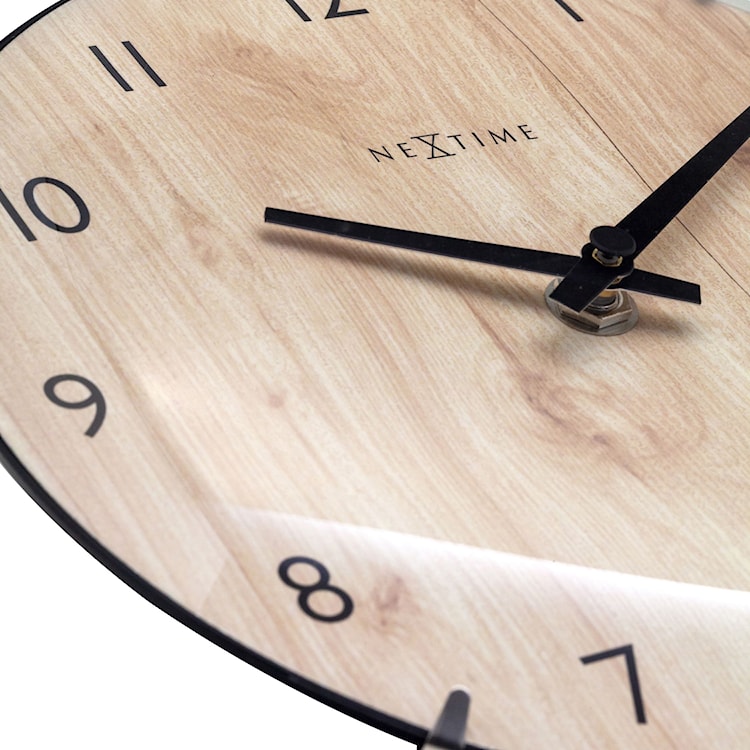 Zegar ścienny Edge Wood 20 cm jasnobrązowy  - zdjęcie 9
