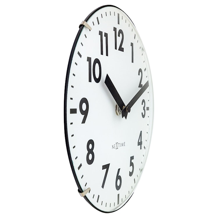 Zegar ścienny Duomo 20 cm biało-czarny  - zdjęcie 5