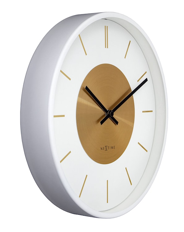 Zegar ścienny Retro 25 cm biało-złoty  - zdjęcie 3