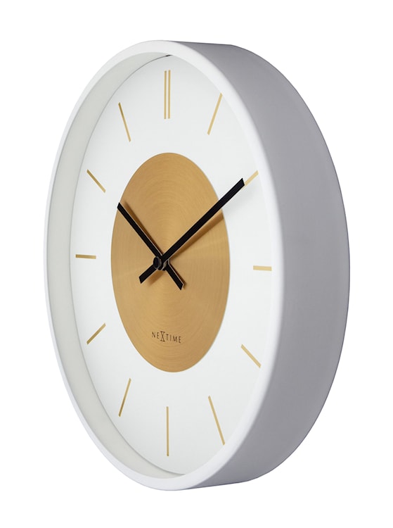 Zegar ścienny Retro 25 cm biało-złoty  - zdjęcie 4