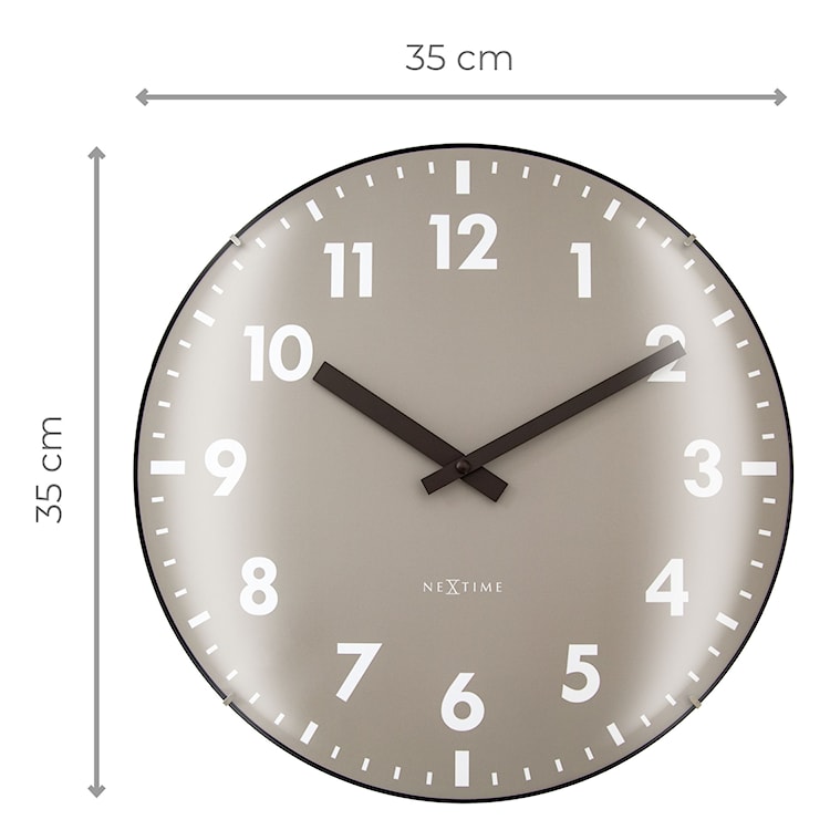 Zegar ścienny Duomo 35 cm khaki  - zdjęcie 7