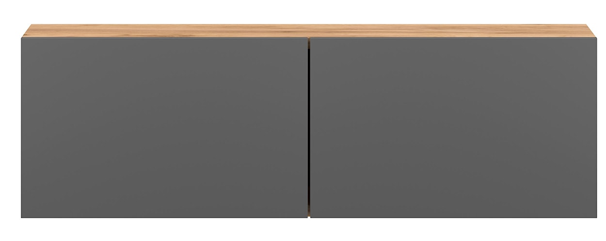 Zestaw dwóch szafek  Pacados wiszące 80 cm Dąb craft złoty/ Grafitowy  - zdjęcie 5