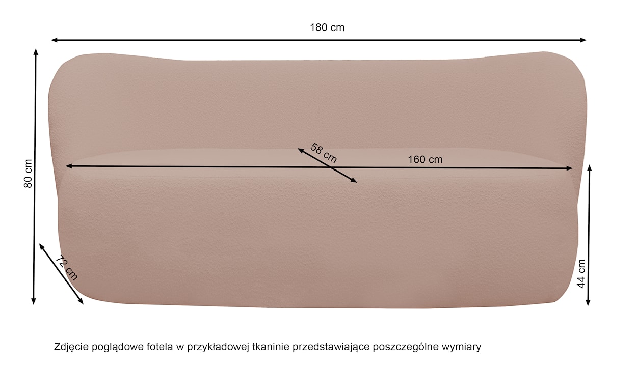 Sofa trzyosobowa Kafifi jasnoszara boucle  - zdjęcie 2