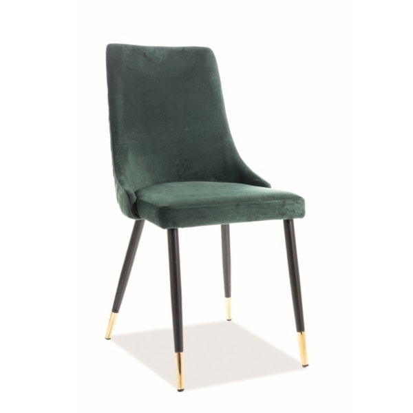 Krzesło tapicerowane Tallin zielony welur  - zdjęcie 2