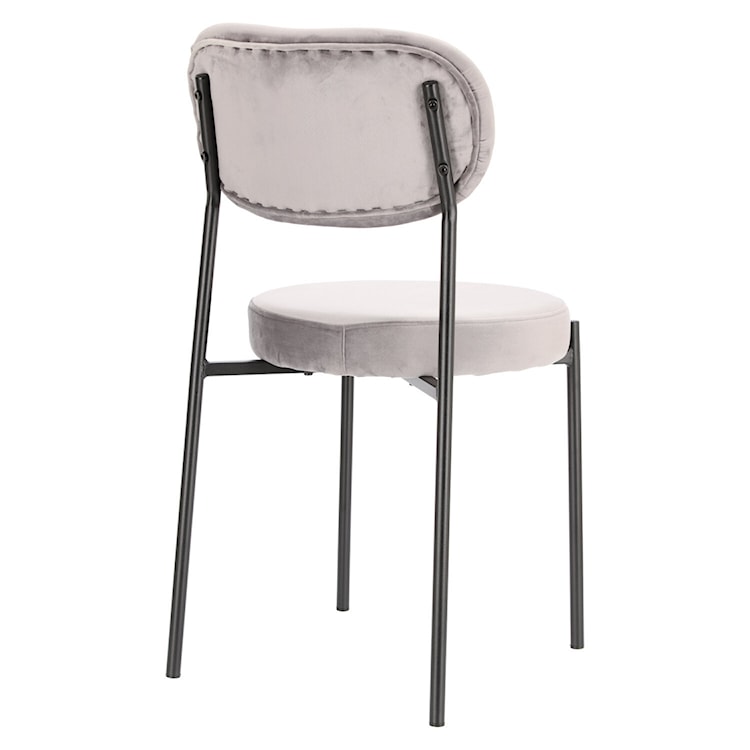 Krzesło tapicerowane Shoccur szary velvet  - zdjęcie 3