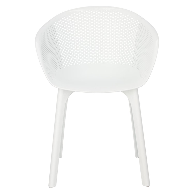 Krzesło z tworzywa Depleave białe  - zdjęcie 4