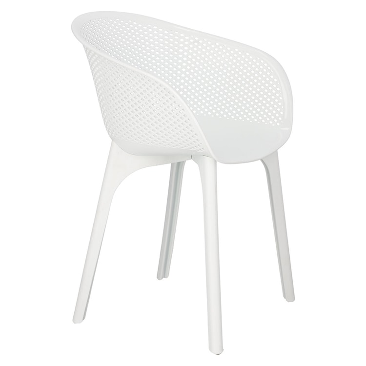Krzesło z tworzywa Depleave białe  - zdjęcie 5