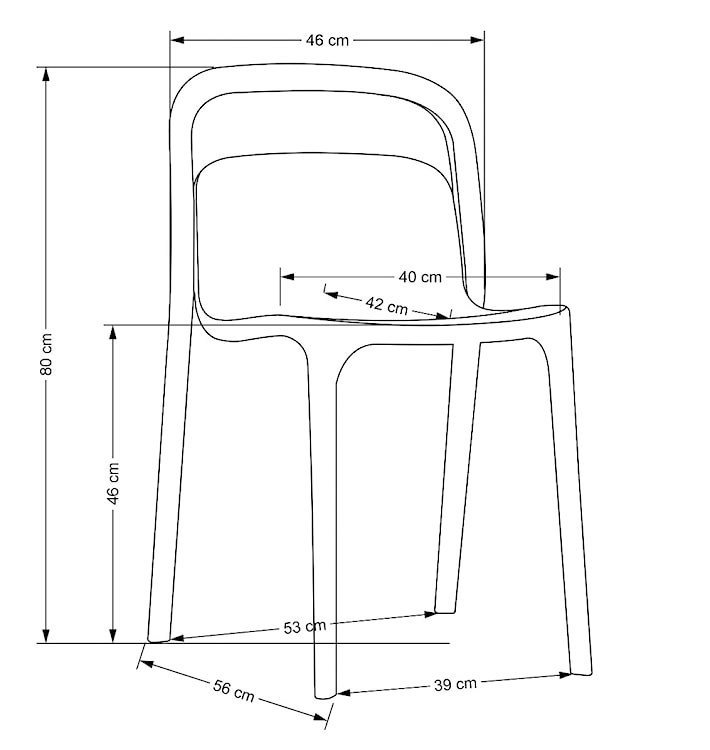 Krzesło z tworzywa Collously miętowe  - zdjęcie 9