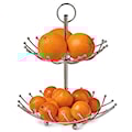 Patera na owoce Mevian dwupoziomowa ze stali 36 cm  - zdjęcie 2