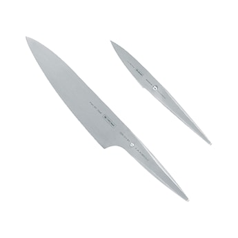 Zestaw dwóch noży: nóż do obierania 77 mm oraz nóż kucharza 200 mm