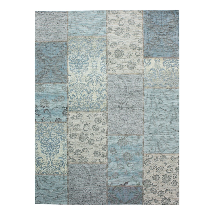 Dywan syntetyczny Patchwork Chenille niebiesko-zielony Prostokątny/155x230  - zdjęcie 2