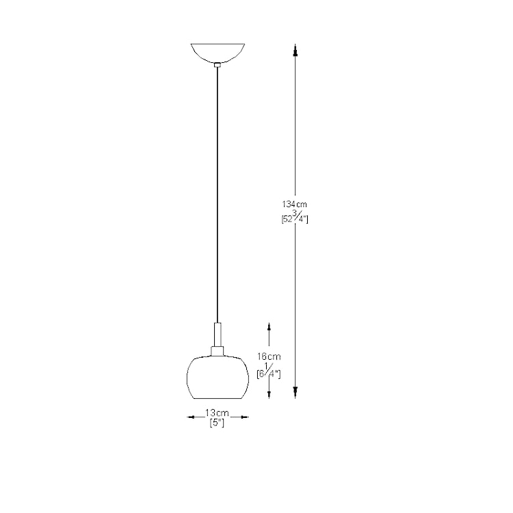 Lampa wisząca Baselice 13 cm  - zdjęcie 4